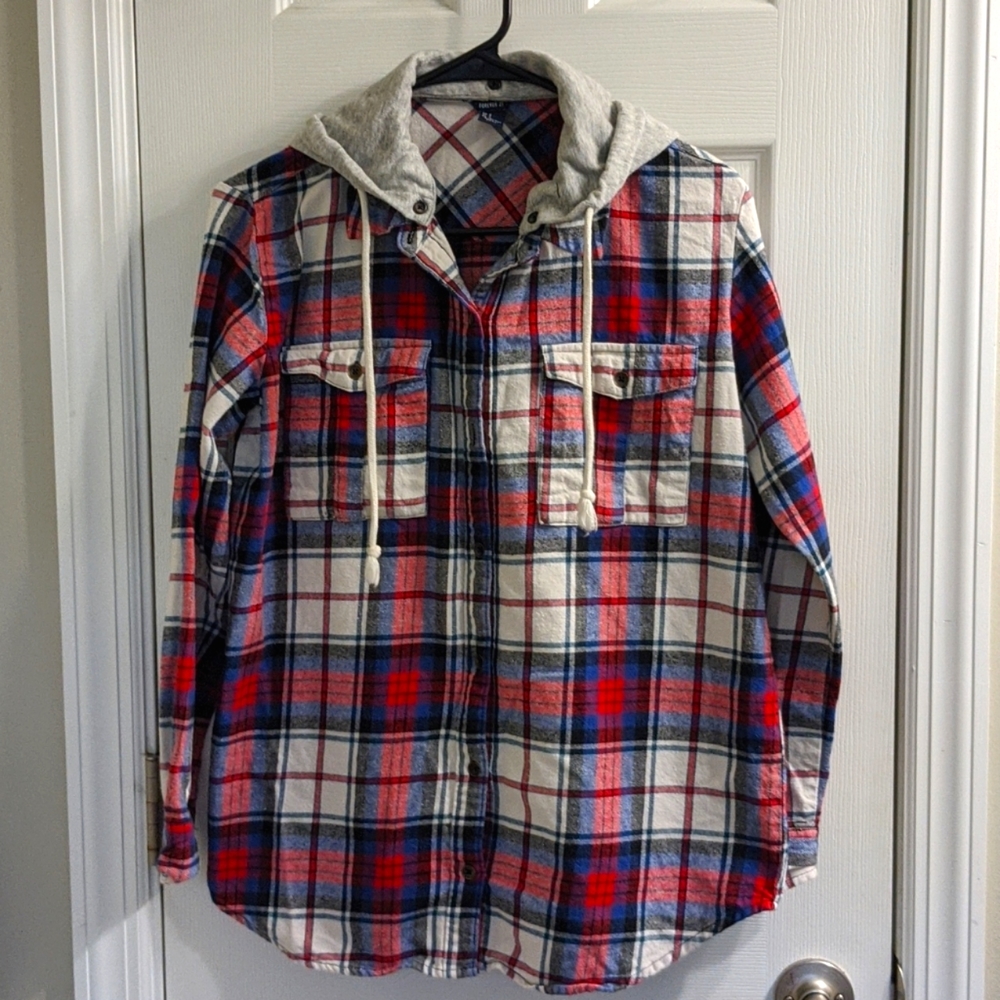 Forever 21 Checkered Hoodie